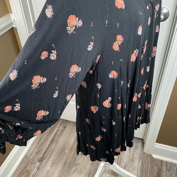 Free People Winter Sun Printed Tunic Black Combo Size XSmall - Picture 11 of 14